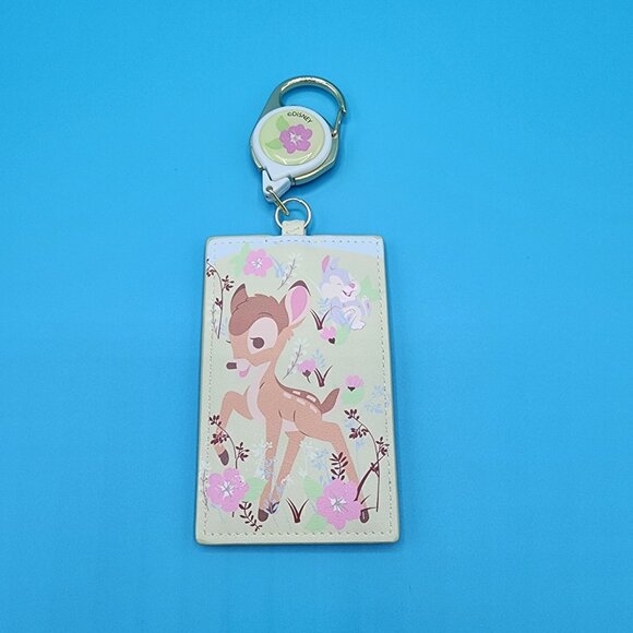 Loungefly Disney Bambi Thumper Floral Spring Retractable Lanyard ID Holder NEW - Picture 12 of 12